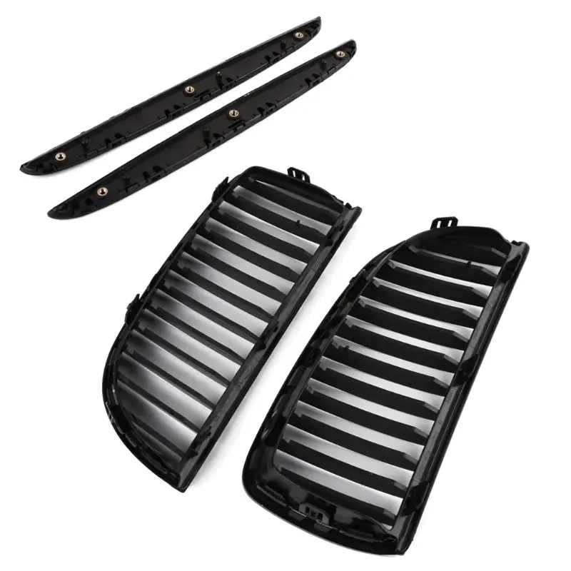 

Gloss Black A Pair Air Intake Grille Kit Decoration Sticker For BMW 3 Series E90