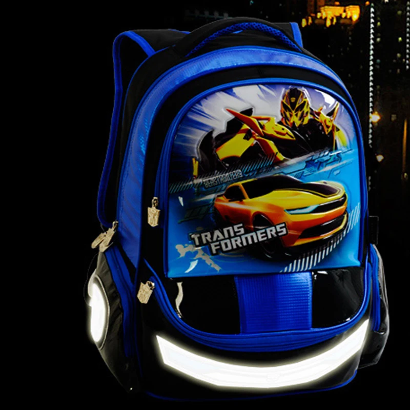 Детская школьная сумка трансформеров модный рюкзак с мультипликационным аниме