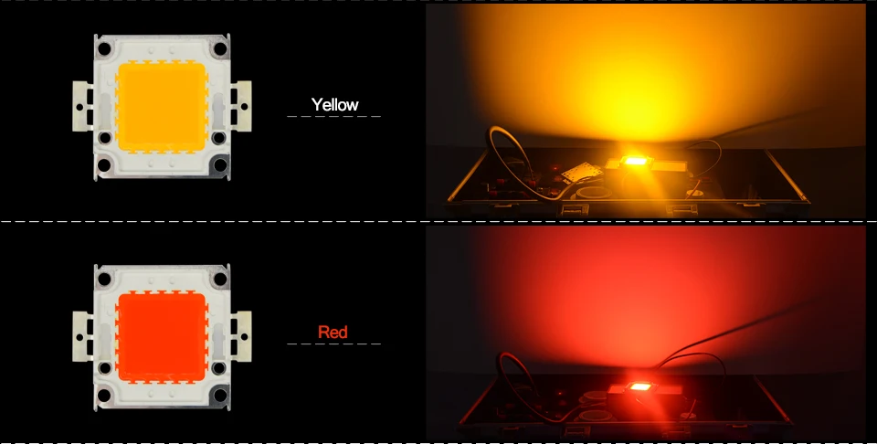 10W 20W 50W 100W LED Lamp beads COB Integrated led chip White/warm white/ RGB DIY chip Bulb For Floodlight flashlight Spotlight