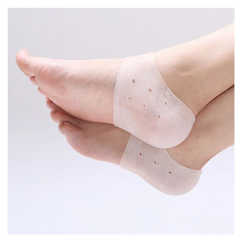 

1 пара носков для ухода за ногами 2 шт. новые силиконовые Увлажняющие гелевые носки на пятке с отверстием для треснувшей стопы