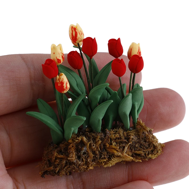 DIY 1/12 Scale Doll Miniature Resin Flower Children Dollhouse Fairy for Dolls House Kitchen Dinning Room Decoration |
