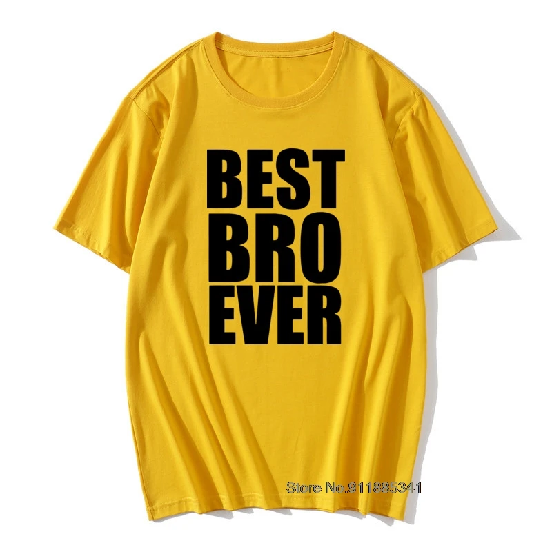 Новинка футболка Best Bro Brother Ever Футболка большой маленький подарок забавная крутая