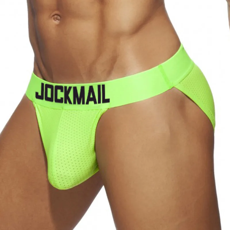 Трусы JOCKMAIL мужские из полиэстера модное однотонное нижнее белье брифы