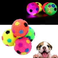 interactive pet dog flashing football toys squeaky dog ball toys pet playing cat toy chew playing toy puppy pet dog supplies new