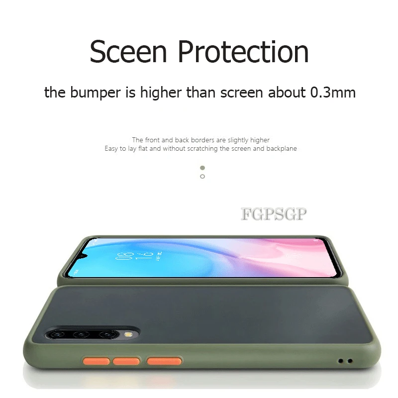 Двухцветный матовый чехол для samsung M30 M30S A10 A10S A7 A30S A30 A20 A40 A50 A70 цветная Кнопка PC+ Мягкий ТПУ чехол