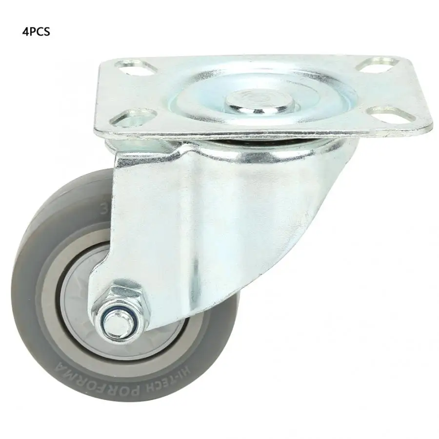 4 шт./компл. 3 дюймов TPR универсальный одиночный подшипник/кпромышленной тележки