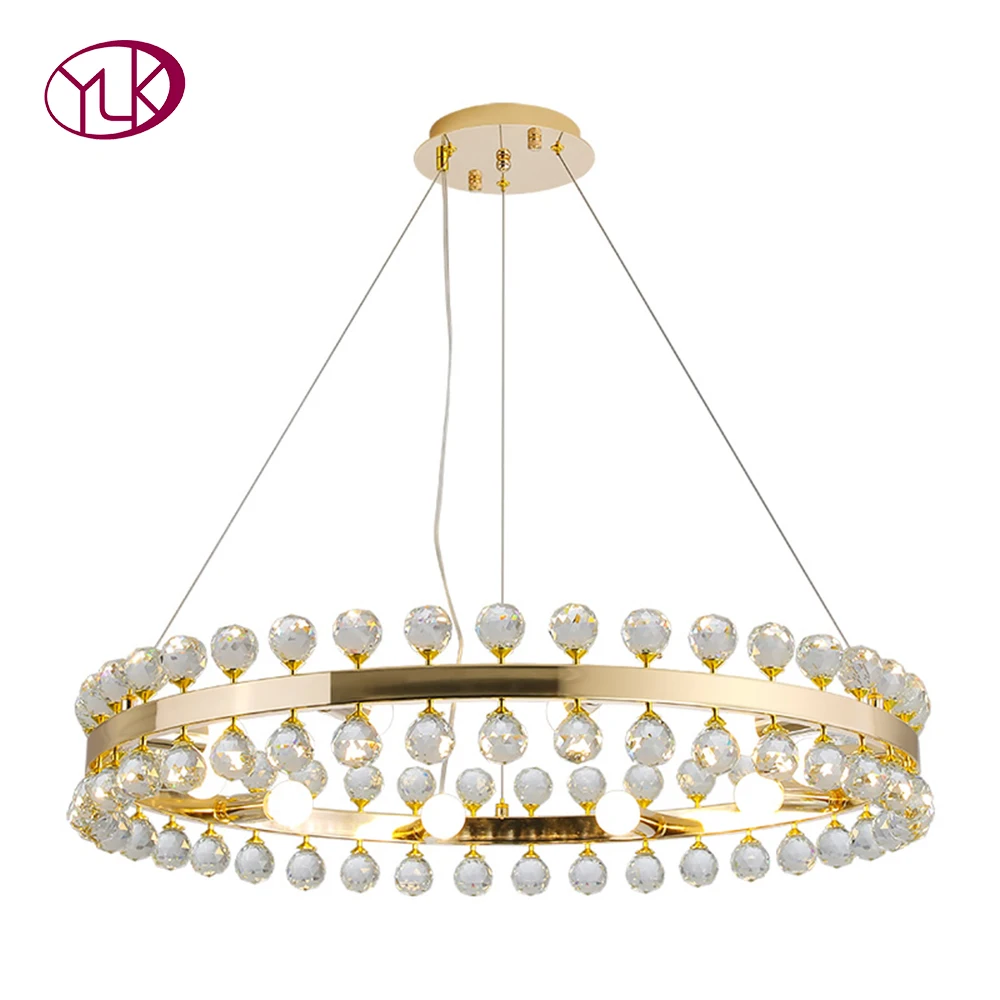 

New Modern chandeliers lustre cristal warm romantic bedroom led avize iluminaria crown crystal chandelier lighting kitchen lamps