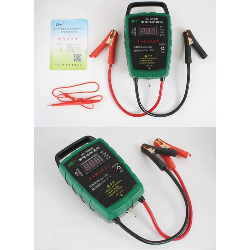 

Car Battery Tester 12V Motorcycle Battery Tester Battery Load Plug Charging Test Battery Tools