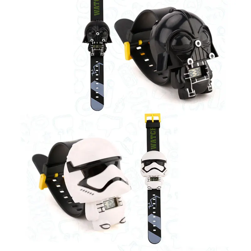 Disney смотреть фильмы Звездные войны часы Штурмовик Дарт Вейдер экшн-Фигурки