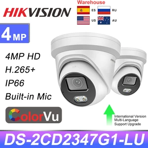 Hikvision IP Camera 4MP IPC ColorVu DS-2CD2347G1-LU HD PoE  Colorful Night Vision CCTV Surveillance Outdoor Home Security 