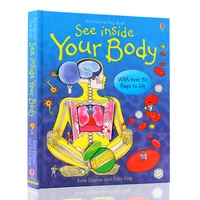 3d three dimensional art look inside your body english children educational picture books baby reading libros livros manga book