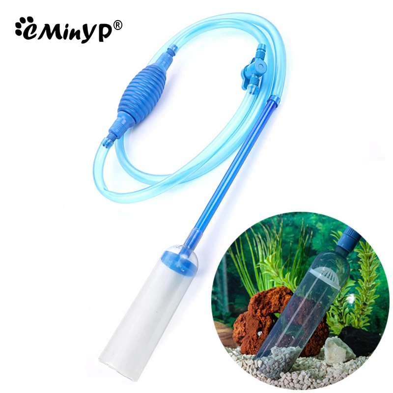 

Aquarium Siphon Vacuum Pump with Sand Washing Long Nozzle Fish Tank Gravel Cleaner Water Changer Handheld Sand Washer 260cm