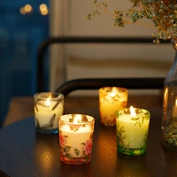 creative handmade candle nordic simple bedroom aromatherapy lightings glass jar candles velas decorativas home decor db60lz