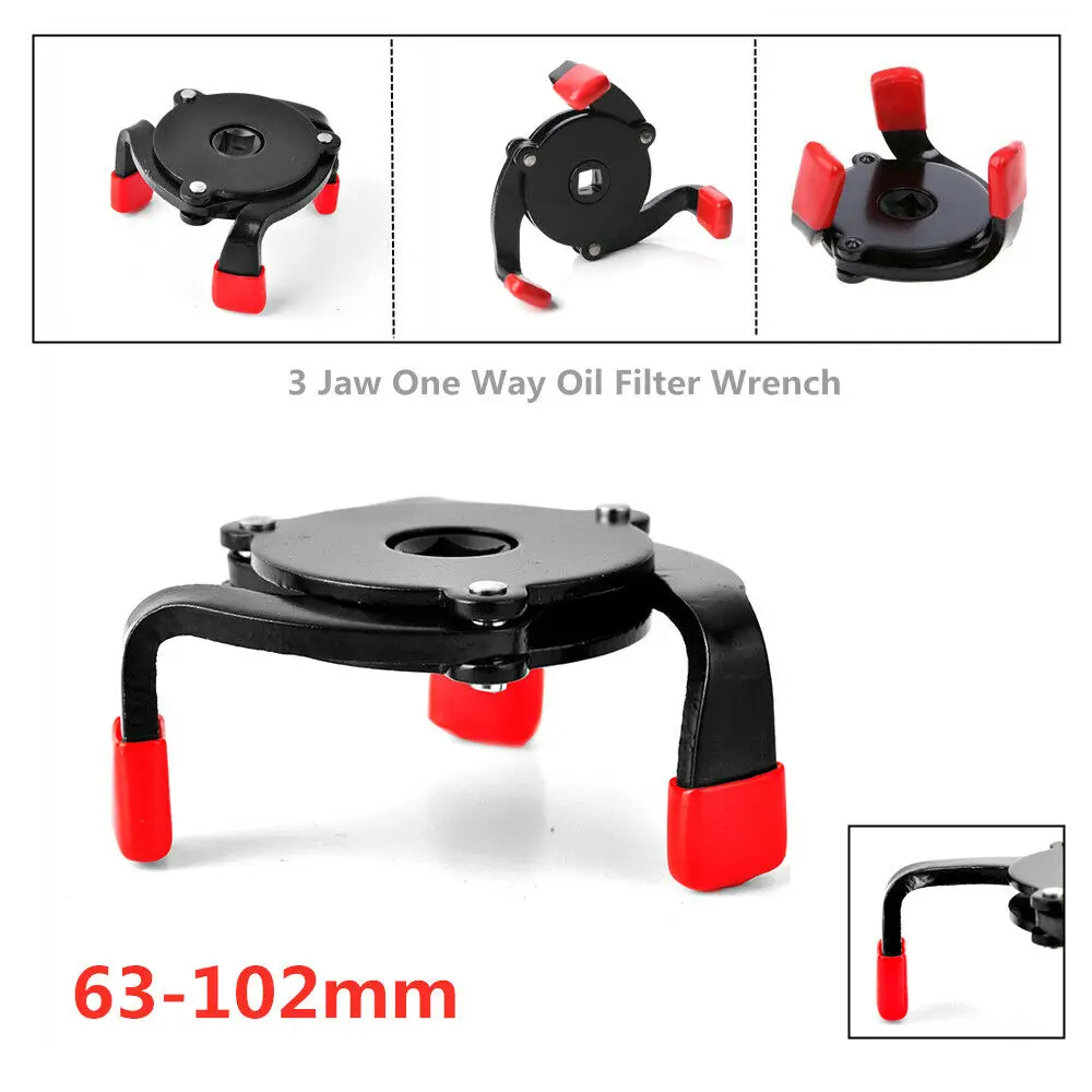 Универсальный односторонний 3-х кулачковый ключ для масляного фильтра с