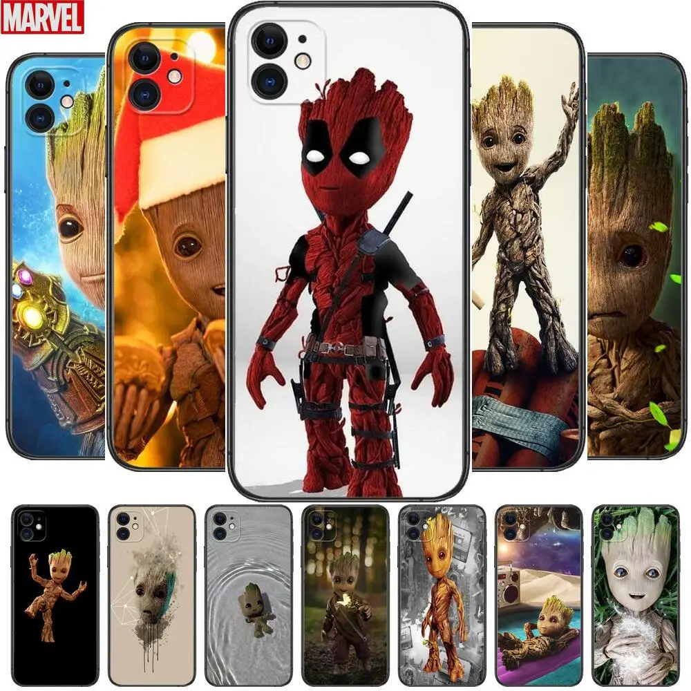 

Groot Marvel Phone Cases For iphone 13 Pro Max case 12 11 Pro Max 8 PLUS 7PLUS 6S XR X XS 6 mini se mobile cell