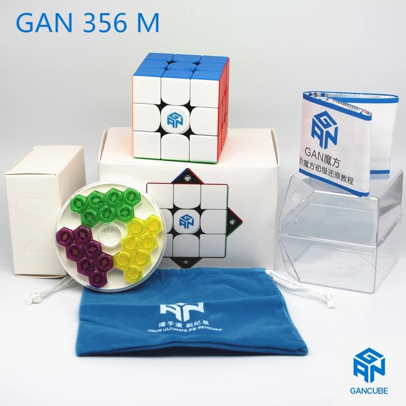 GAN cubes Gans 356 M кубик рубика stickerless 3x3x3 скоростной куб магнитный Профессиональный
