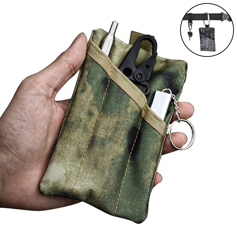 

Tactical Camouflage Belt Bag Outdoor Portable Coin Purse Military EDC Tool Storage Hand Bag Accessory Pack for Hunting Camping