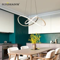 modern led chandelier 110v 220v surface mount home chandelier lighting for living room dining room kitchen bedroom whitecoffee