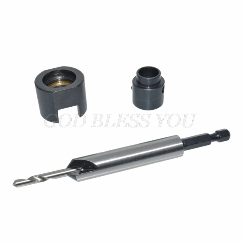

Woodworking Countersink Drill Bits Depth Stop Adjustable Collar Hex Shank Wrench Drop Shipping