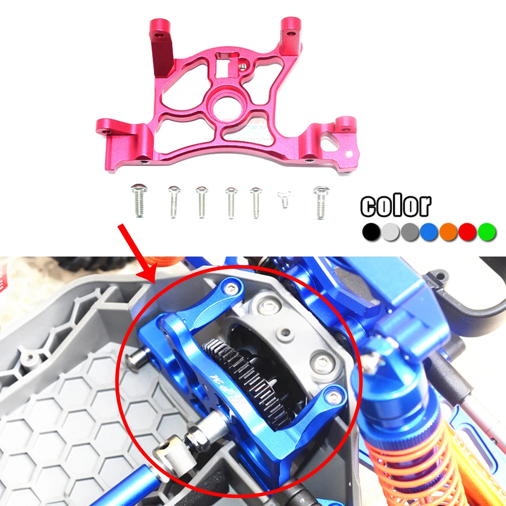 

GPM metal Aluminum alloy rear main gear mount tooth fixing seat for 1/10 RUSTLER 4X4 VXL 67076-4 MONSTER TRUCK