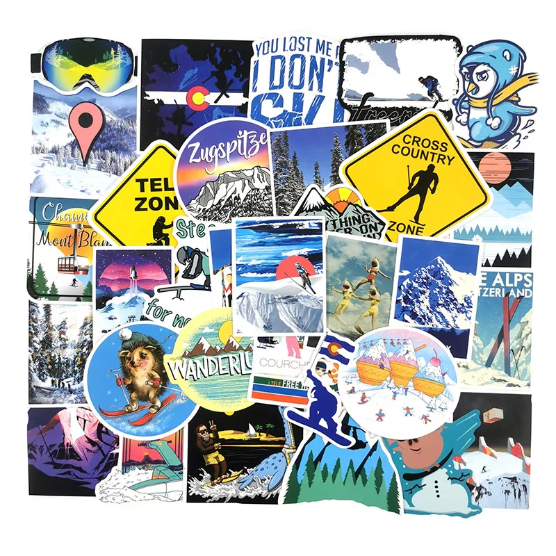 10/100 шт./лот модный скейтборд тренд брендовый логотип наклейка водонепроницаемые