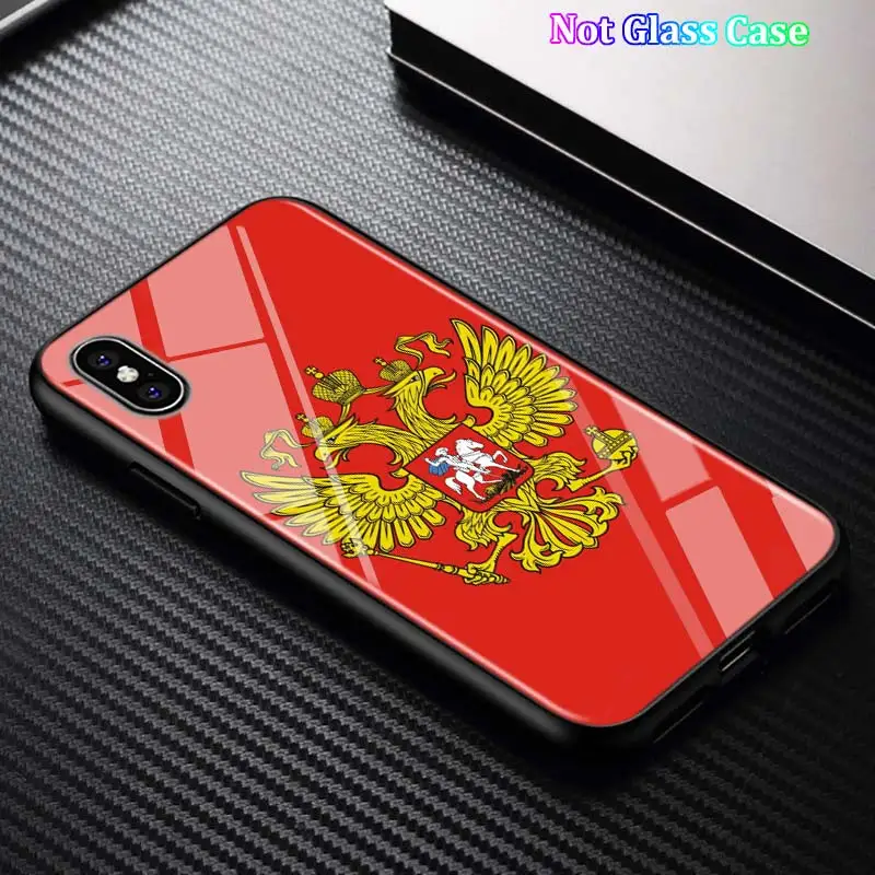 Черный чехол с национальным флагом России для iPhone 11 11Pro X XR XS Max для iPhone 8 7 6 6S Plus 5S 5 SE глянцевый чехол для телефона