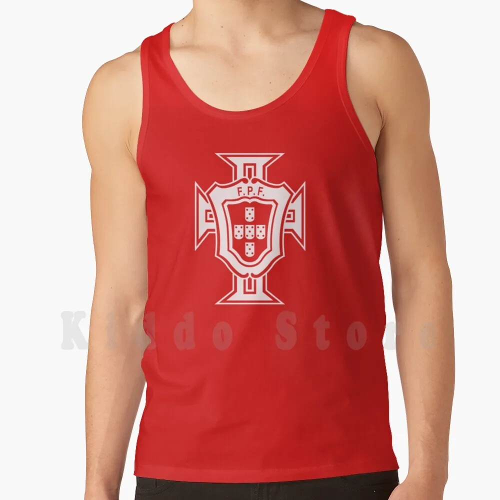 

Portuguese Football Federation Tank Tops Vest 100% Cotton Quinas Bandeira Portugal Soccer Escudo Sele   O Nacional