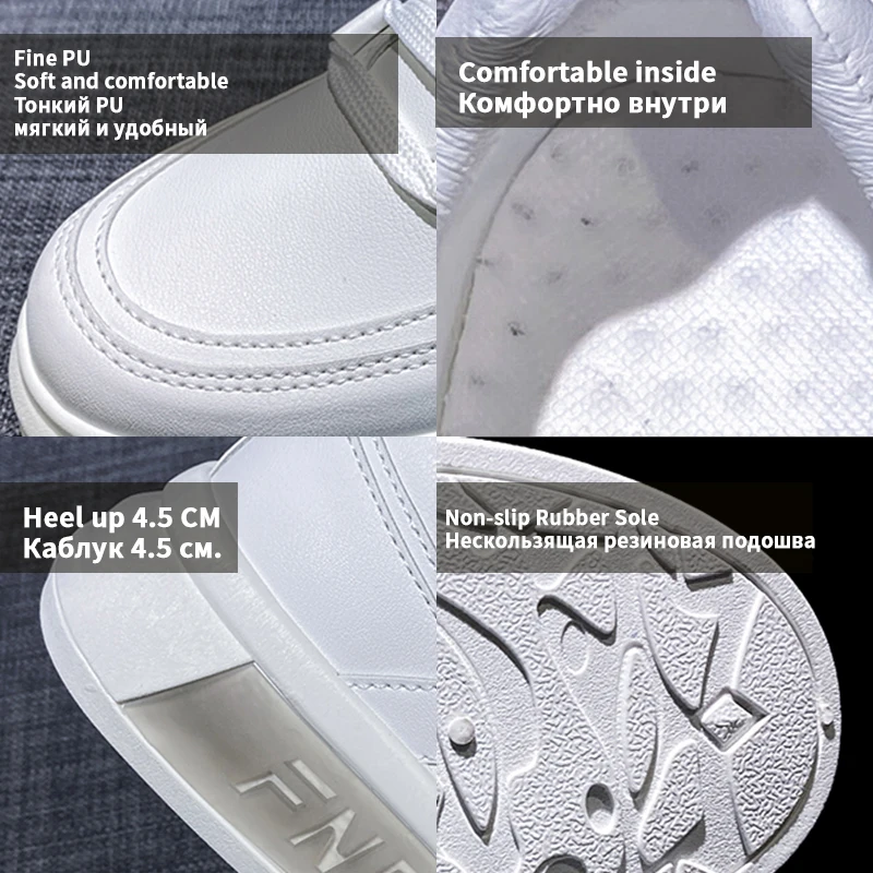 

Arrival Women's Spring Platform Shoes Rubber Sole White Pink Black Low Shoes Non Slip Comfort Casual Shoes,Chunky Sneakers