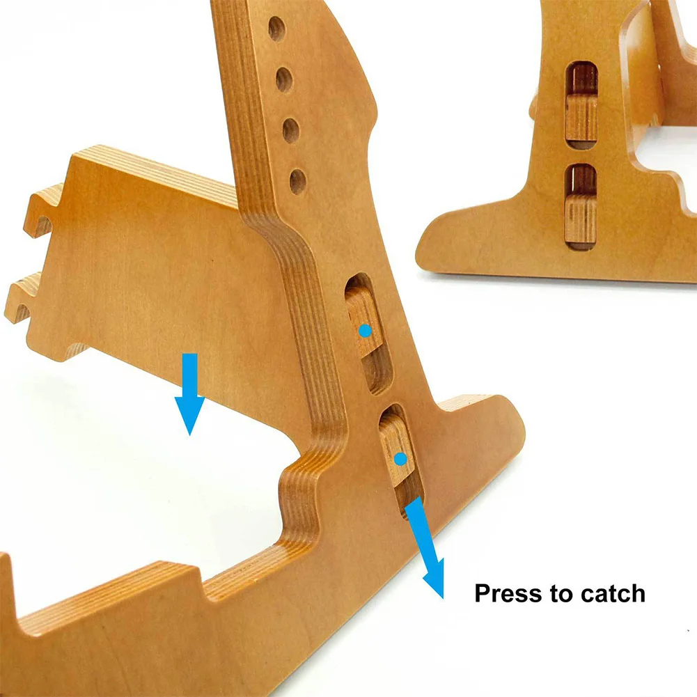 

Wooden Guitar Stand Portable Elegant Decorative Guitar Stand Holder Guitar Display Stand Rack Guitar Accessory for Bass Ukulele