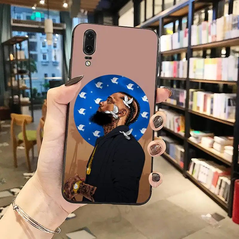 

famous Rapper Nipsey Hussle Phone Case For Huawei honor Mate P 10 20 30 40 Pro 10i 9 10 20 8 x Lite