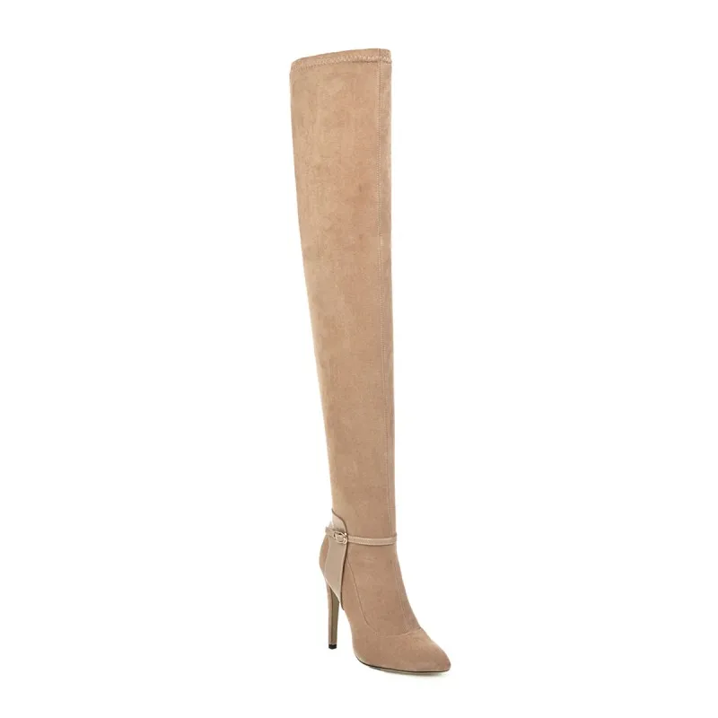 

Big Size Pointed boots thigh high boots knee high boots over the knee boots women ladies boots shoes woman winter boots women