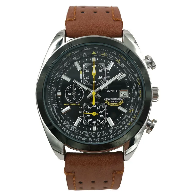 

Men's Limited Chronograph Quartz Watch Homens Waterproof Wristwatches Wholesale Top Brand Timepiece