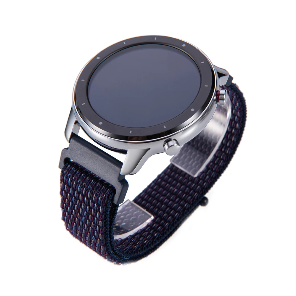 Нейлоновый ремешок браслет для samsung Galaxy Watch Active 2 40 мм/44 мм модный нейлоновый ремешок цвета радуги