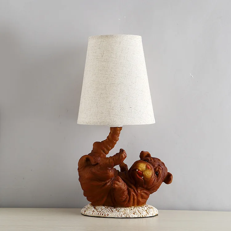 Industrial Style Nordic Minimalist Creative Bar LED Lamp Lamp Living Room Bedroom Bedside Gift For Children Dog Lamp