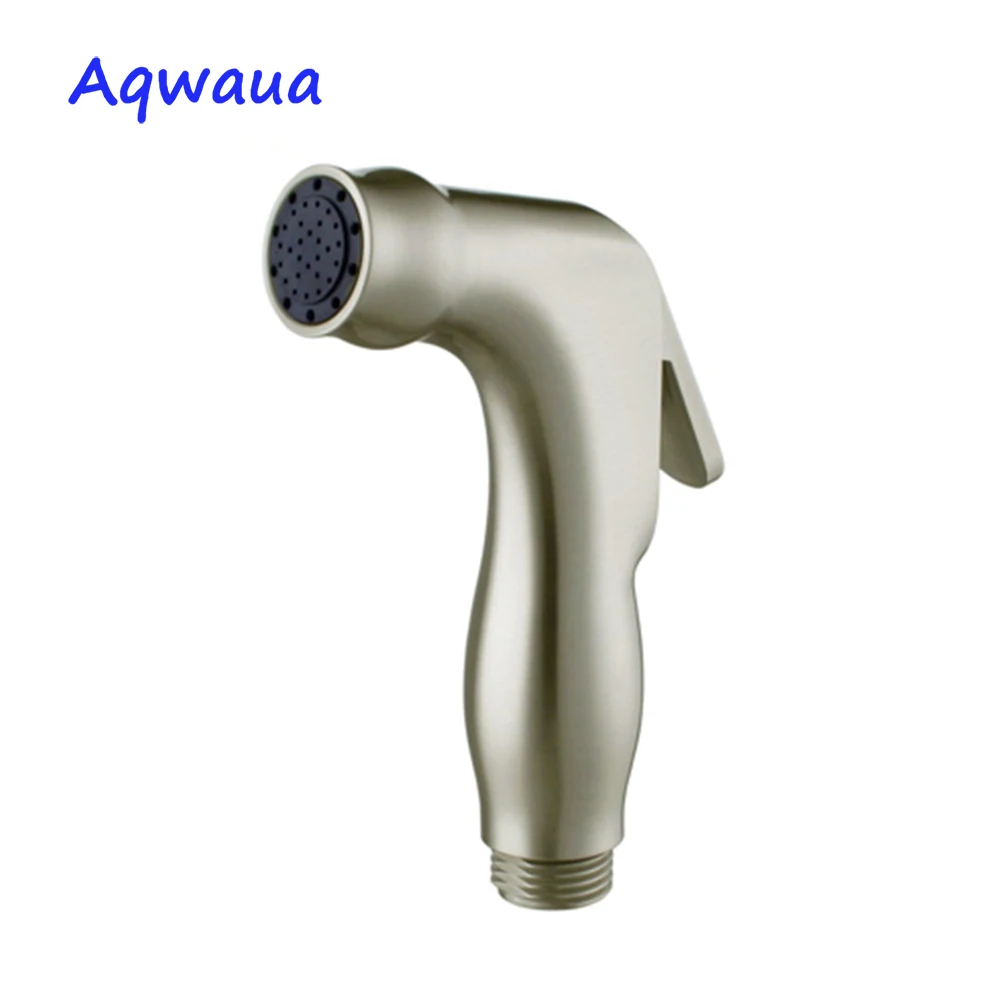 Ручной распылитель для туалета Aqwaua насадка душа из матового никеля