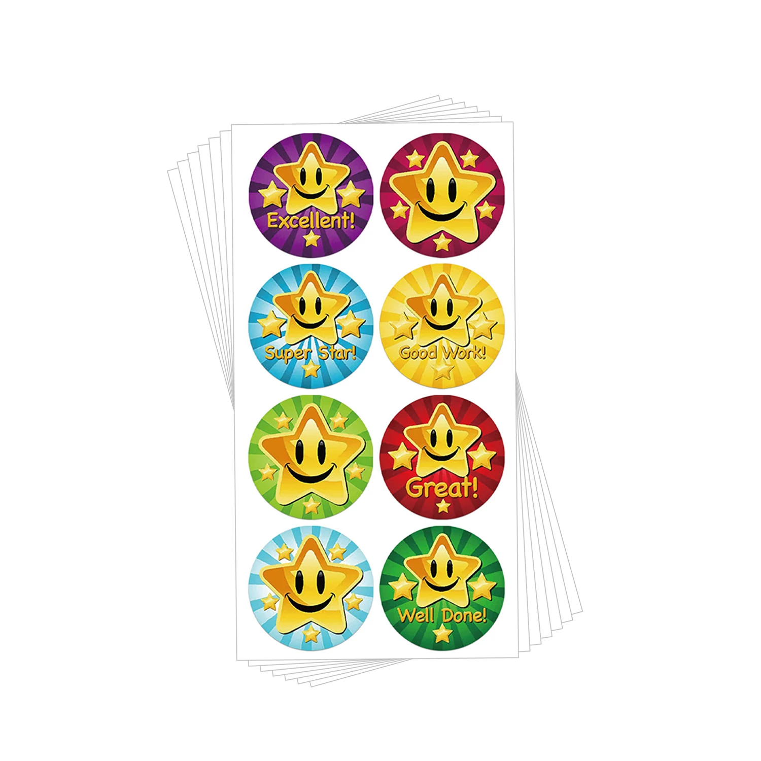 

Shine Star Reward Sticker Cartoon Animal Sticker for Kids 50-300pcs Class Teacher Supplies Cute Children Motivational Stickers