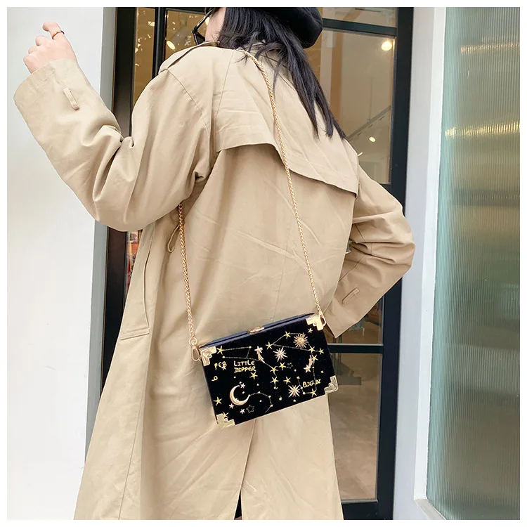 

NEW Fashion for Women's Gift Crossbody Single Shoulder Bags Box Messenger Evening Embroid Luxury Wedding Party Banquet Bag