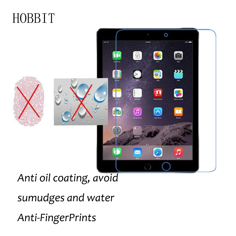 3 шт Защитные пленки для экрана планшета Apple Pad Air 2 9 7 дюйма 0 15 мм Взрывозащищенный