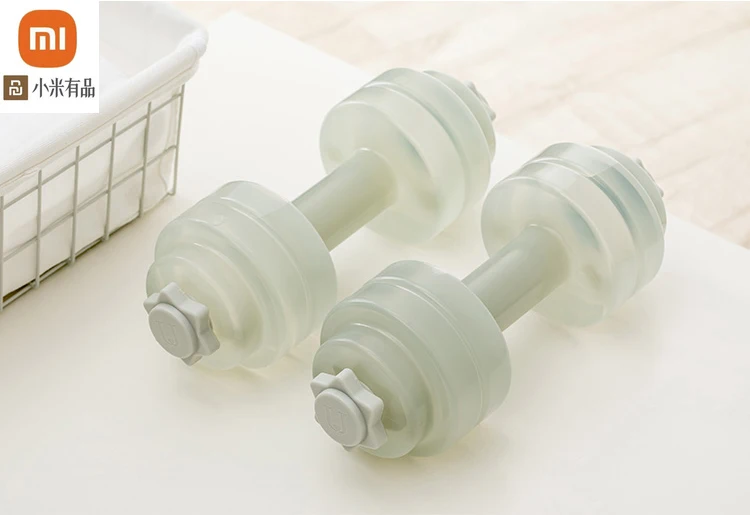 

new xiaomi Mijia Mini portable dumbbell female plastic water irrigation fitness body yoga fitness equipment 1kg