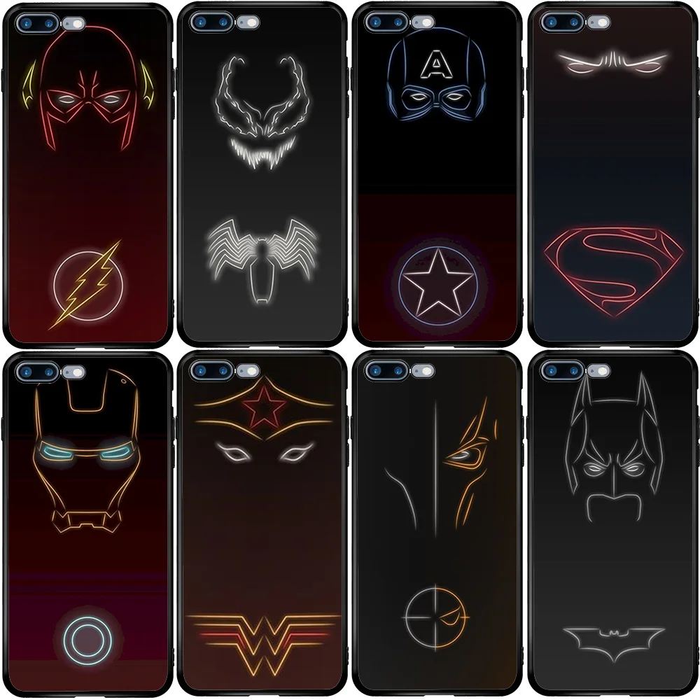 Чехол для телефона Xiaomi Redmi Note 10 9 9S 9A 8 8T 7 6 7A 6A 5A 5 A1 A2 A3 Pro Max Plus Lite Superheroes Art|Бамперы| |