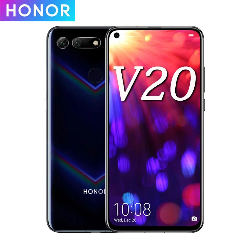Honor V20 смартфон с 6 4 дюймовым дисплеем восьмиядерным процессором Kirin 980 2310x1080 4000