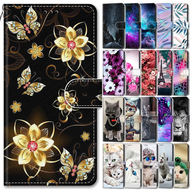 

Leather Wallet Case For Xiaomi Redmi Note 10 Pro Flip Cover na For Redmi Note10 Pro 10Pro Max Painted Animal Case Phone Bags