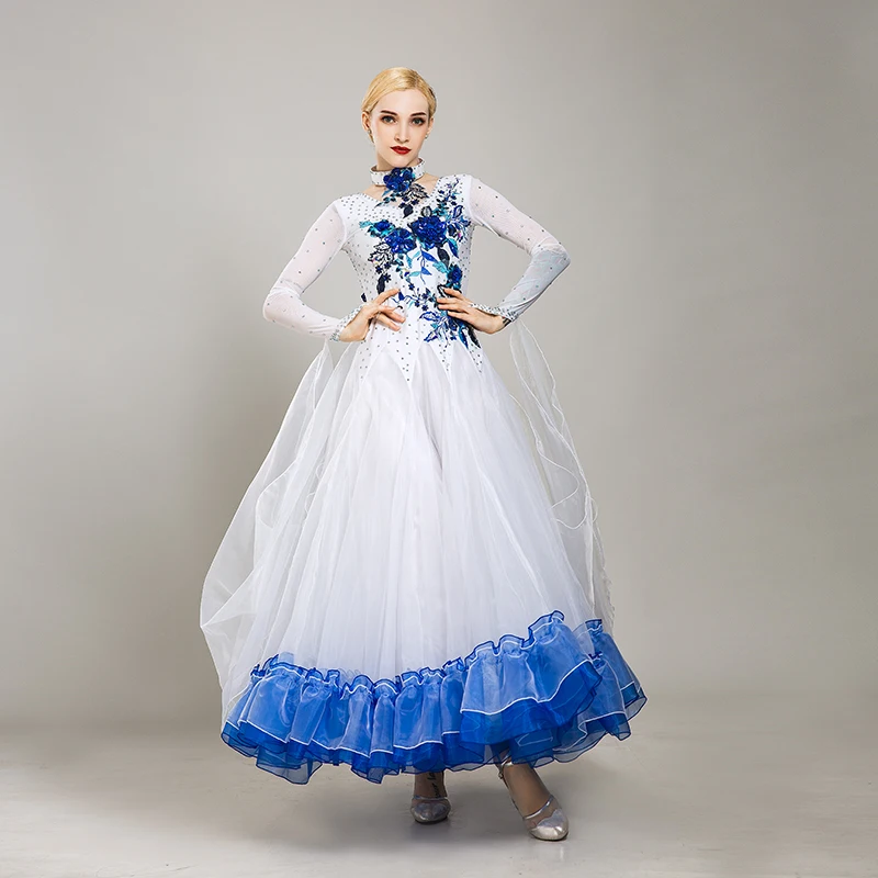 Платье для бальных танцев платье с бахромой Венского вальса светящиеся костюмы