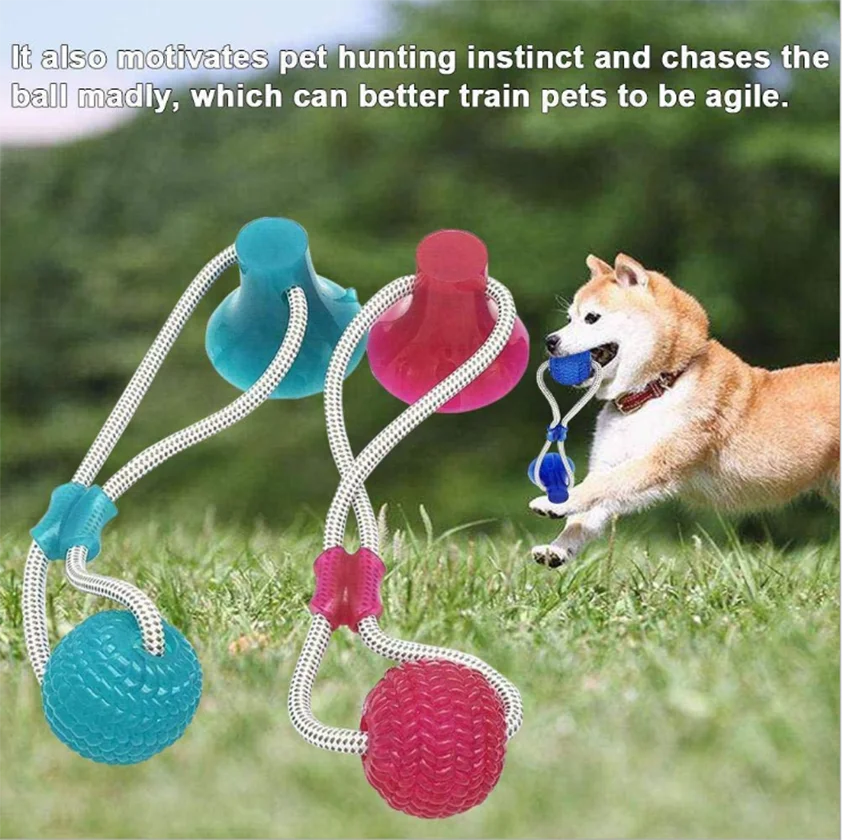 

Dog Toys With Suction Cup Pet Dog Accesories Tooth Cleaning Chewing Rubber Pets Toy For Small Chihuahua Dogs Supplies
