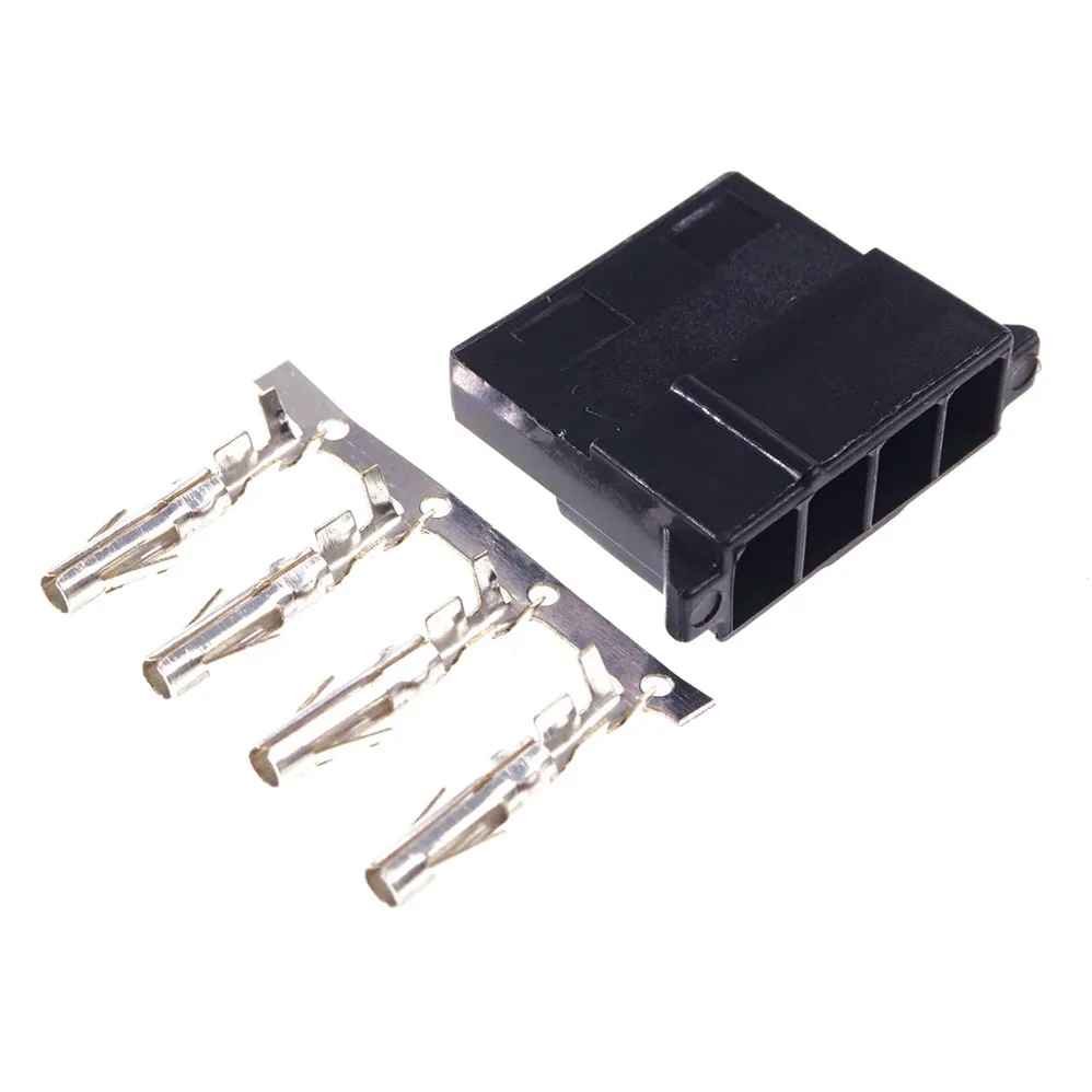 10 комплектов 4 контакта D образная вилка штекер + гнездо обжимные контакты провода