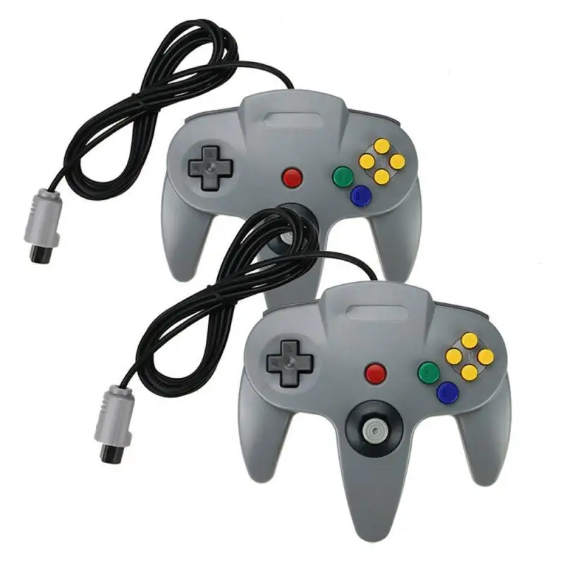 

Newest N64 Controller Joystick Gamepad Long Wired Video Game Applicable For Classic Nintendo 64 Console Games Work For NS Switch