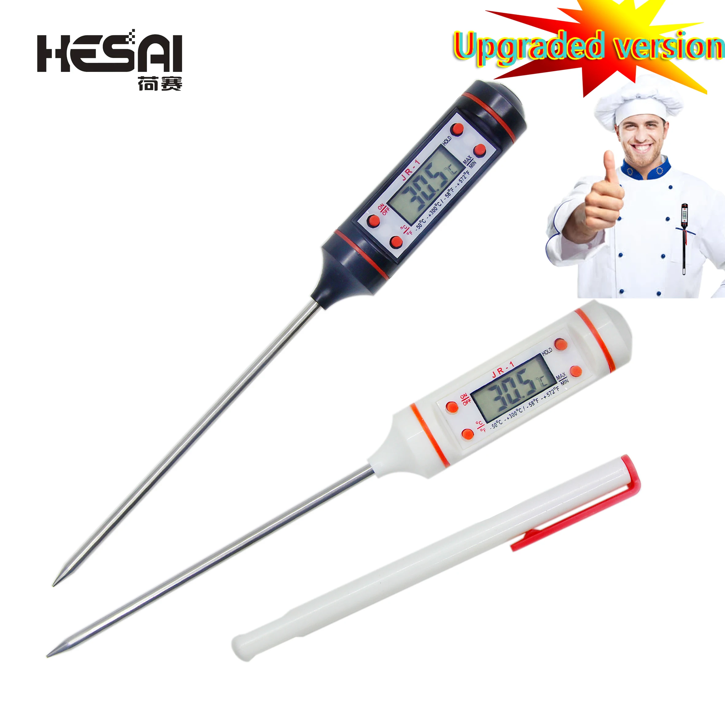 

Kitchen Digital BBQ Food Thermometer Meat Cake Candy Fry Grill Dinning Household Cooking Thermometer Gauge BBQ Cooking Tools