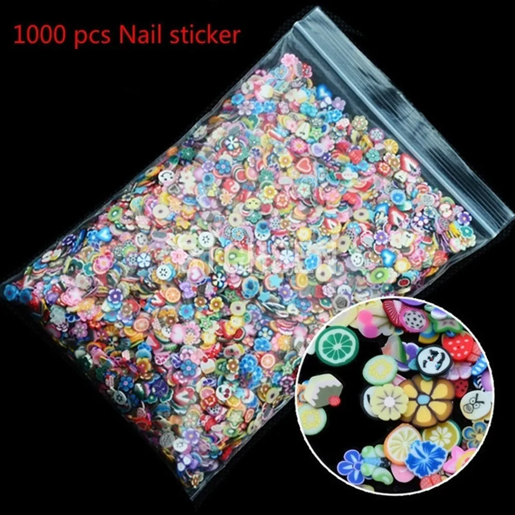 

1000Pcs Polymer Clay Flower Crafts Flatback Scrapbooking For Embellishments Nail Stickers Art Decoration Diy Accessories