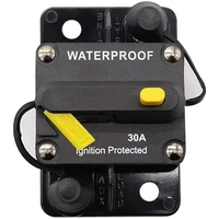 au04 30 amp circuit breaker 12v 48v dc manual reset for trolling motor rv marine boat vehicles system protection 30a