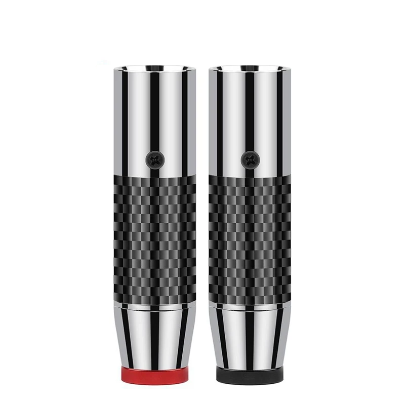 

4 Pin Stainless Steel XLR Carbon Fiber Cannon Male Adapter Microphone Mixer Amplifier Balance Audio Jack